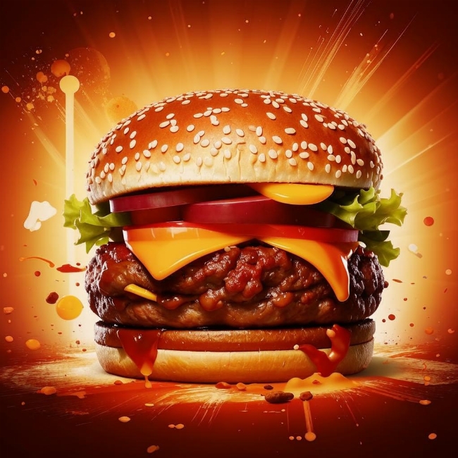 Вкусный бургер