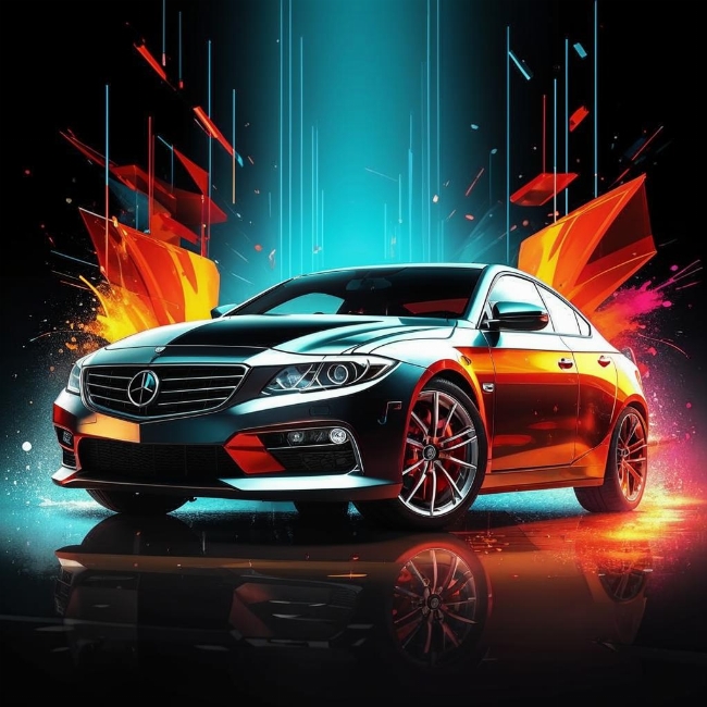 Блестящий автомобиль