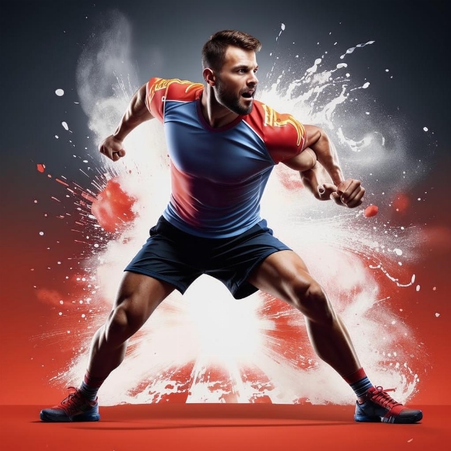 Динамичный спортсмен