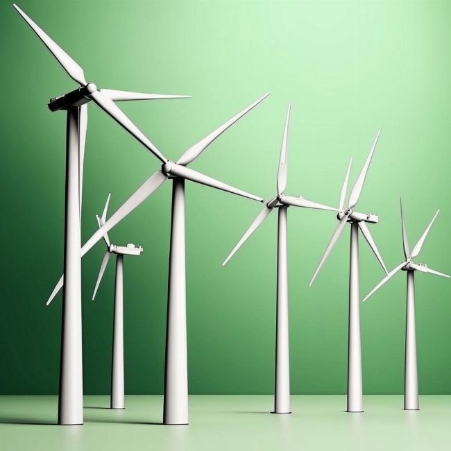 Ветряные турбины зелёной энергии