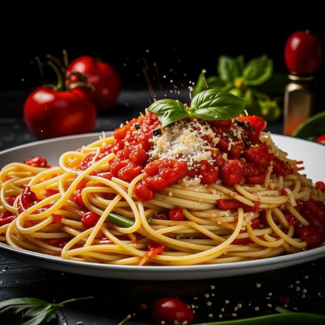 Тарелка спагетти