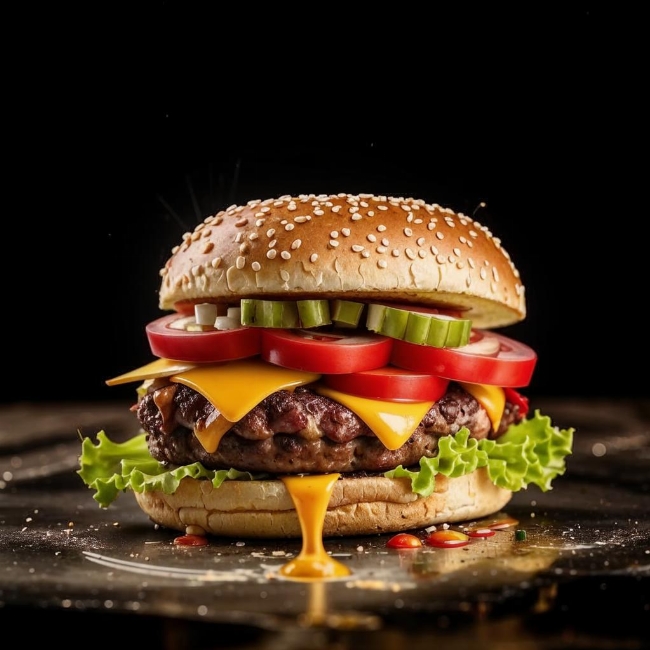 Сочный бургер