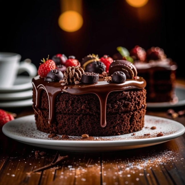 Декадентский шоколадный торт