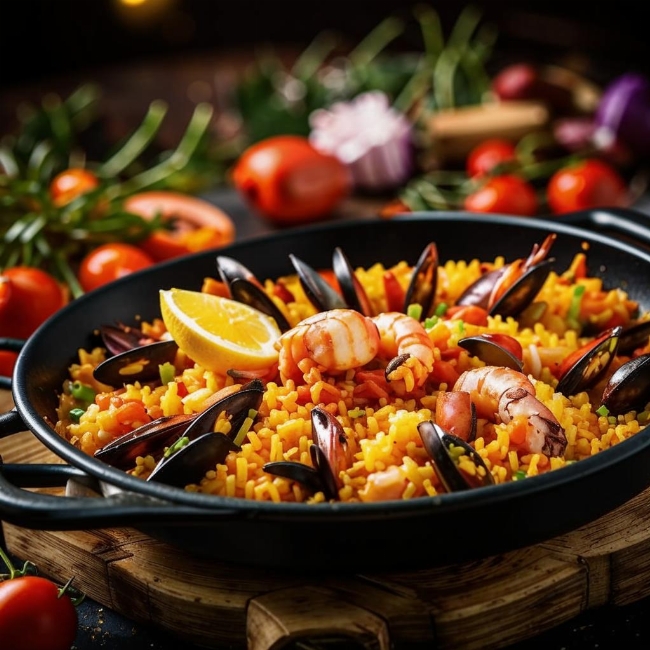 Паэлья с морепродуктами