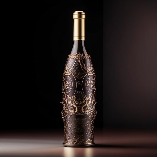 Бутылка изысканного вина