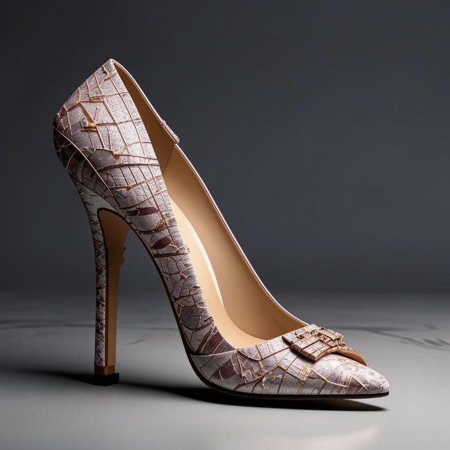 Элегантные туфли на высоком каблуке