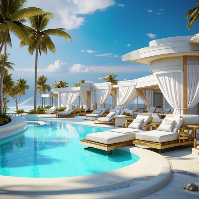 Экзотический пляжный курорт