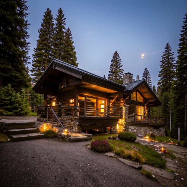 Уединенная горная хижина