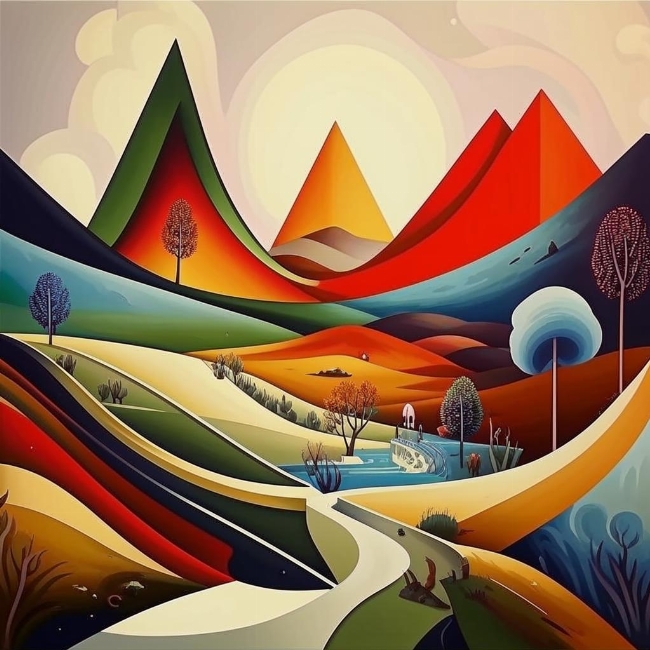 Геометрический пейзаж