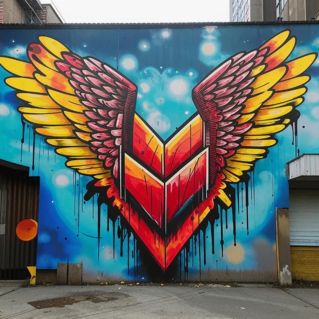 Сердце с крыльями