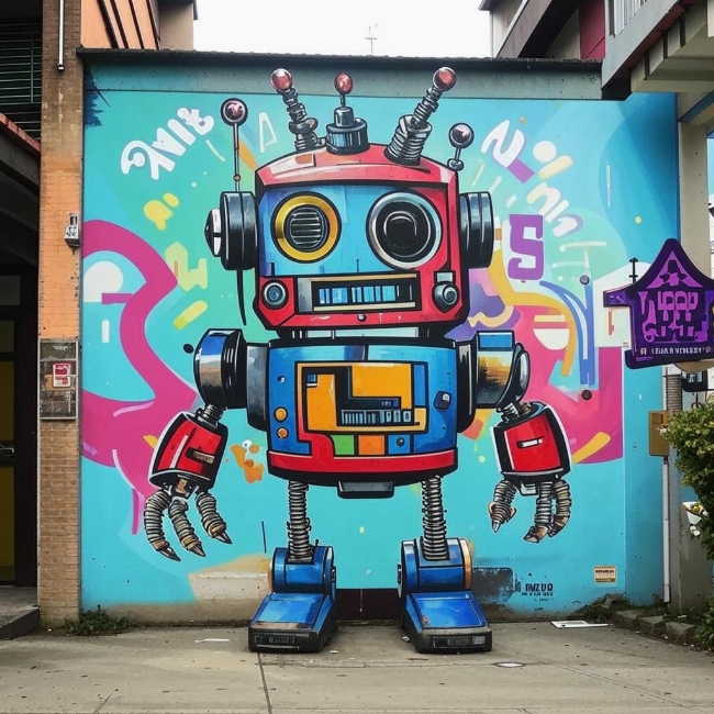 Забавный робот