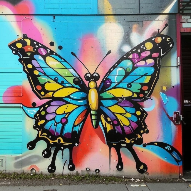 Красочная бабочка