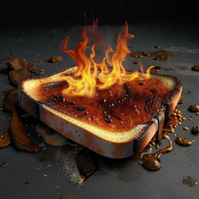 Подгоревший тост