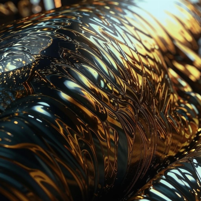 Блестящая металлическая поверхность