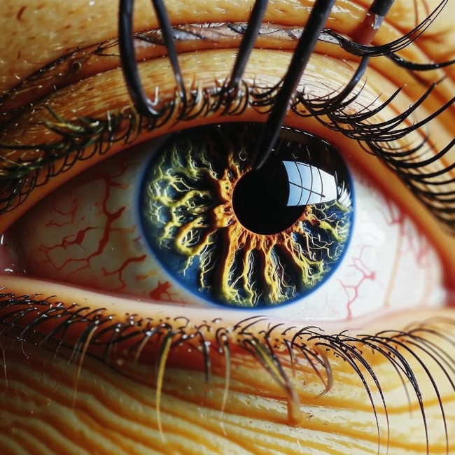 Близкий план глаза