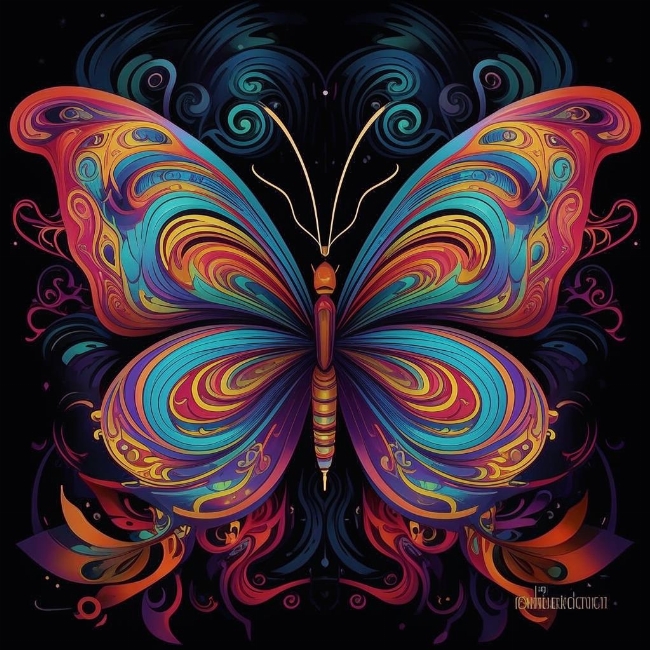 Эфирная бабочка