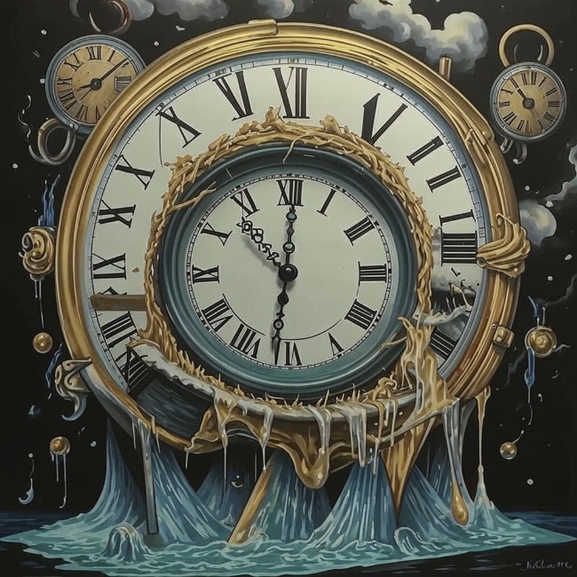 Таящие часы