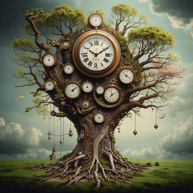 Часы, растущие на деревьях