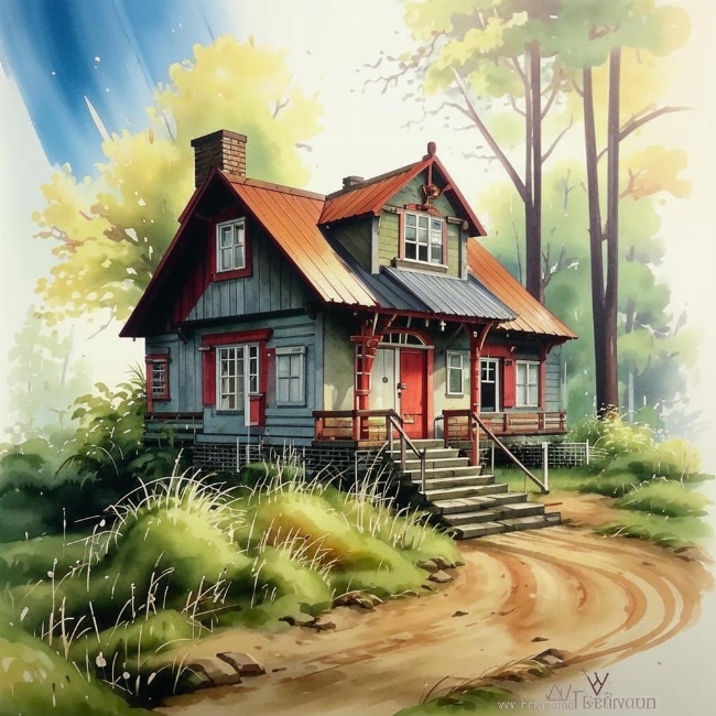 Старинный коттедж