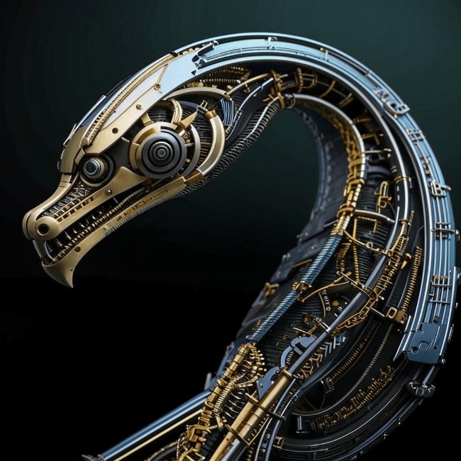 Синтезированная змея