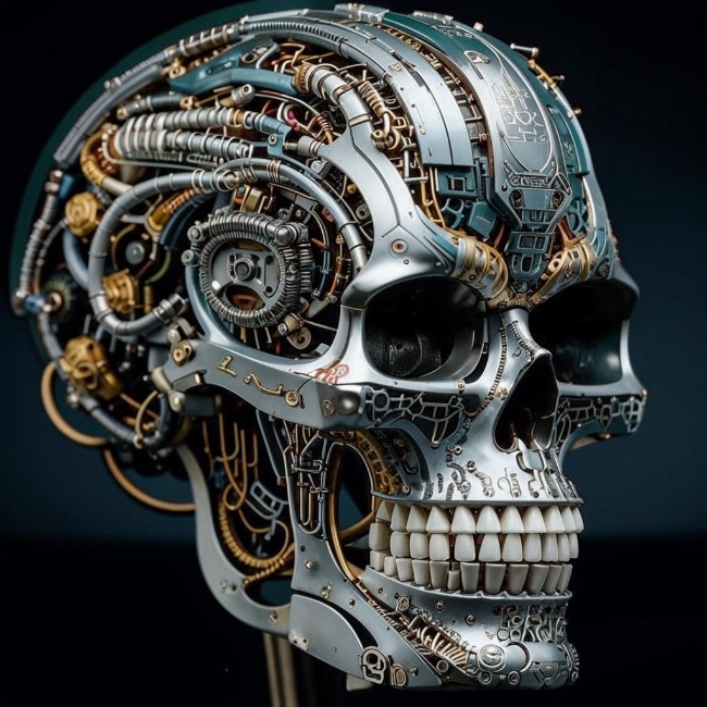 Череп киборга