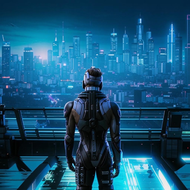 Скайлайн киберпанка