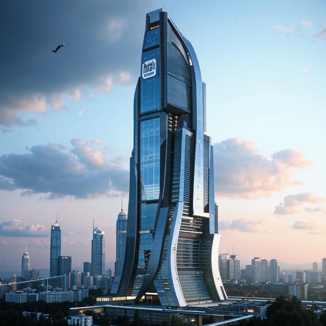 Футуристический небоскрёб