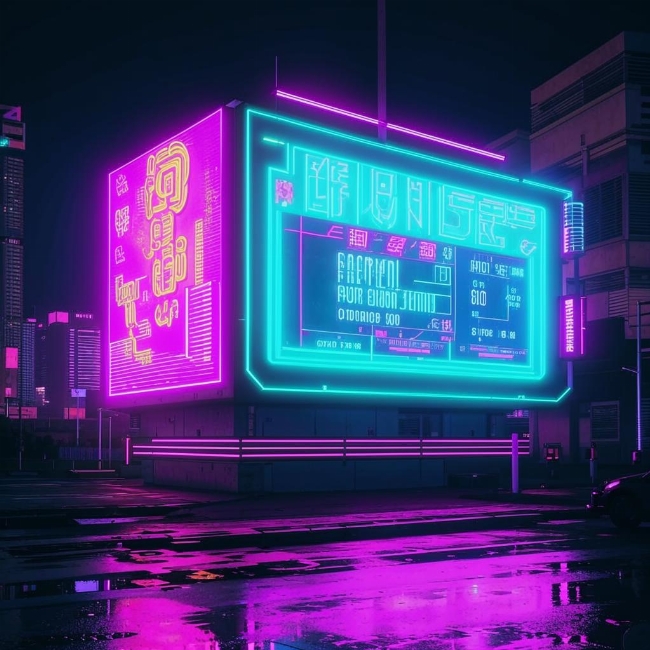 Голографический рекламный щит