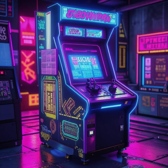 Винтажный игровой автомат