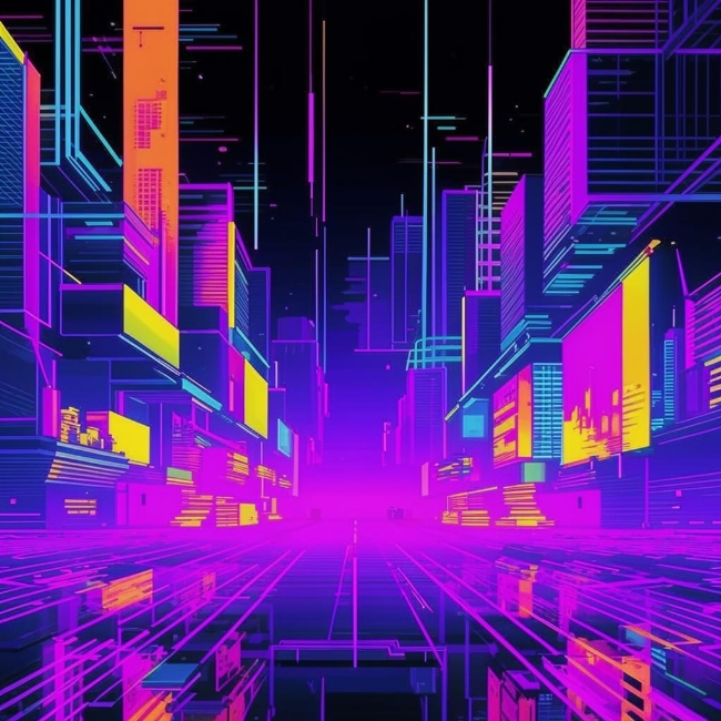 Абстрактный глитч