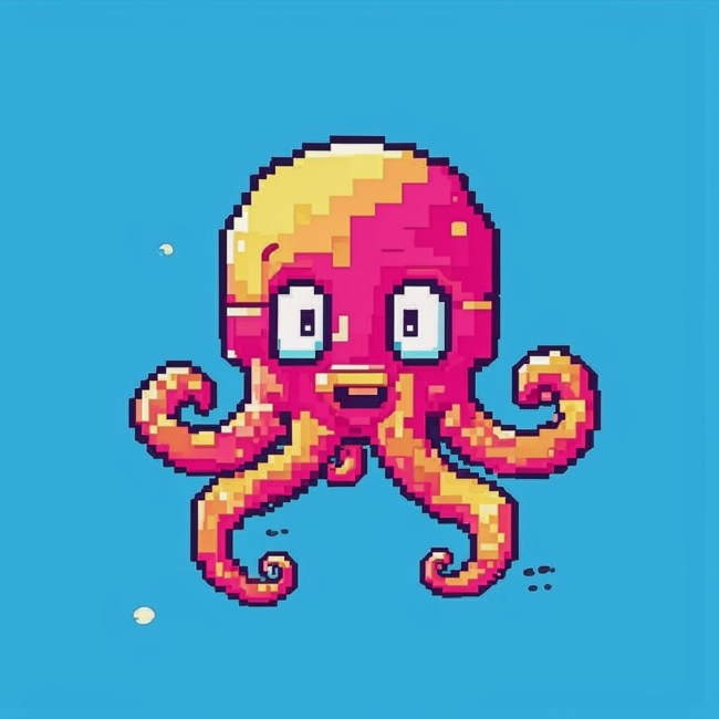 Веселый осьминог