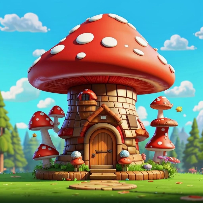 Грибной домик