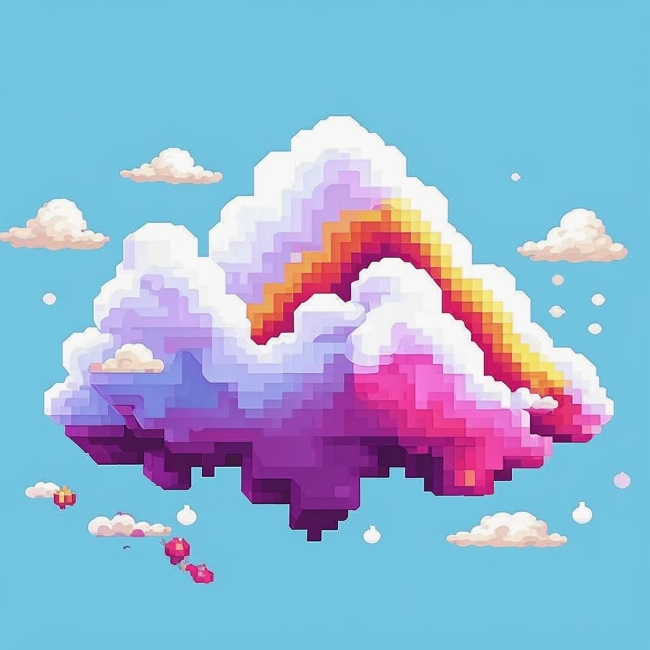Пикселизированное облако