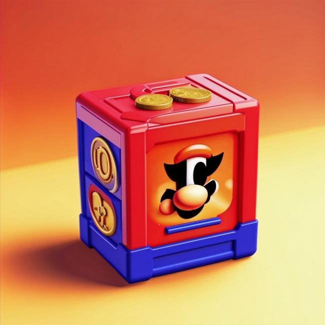 Блок с монеткой