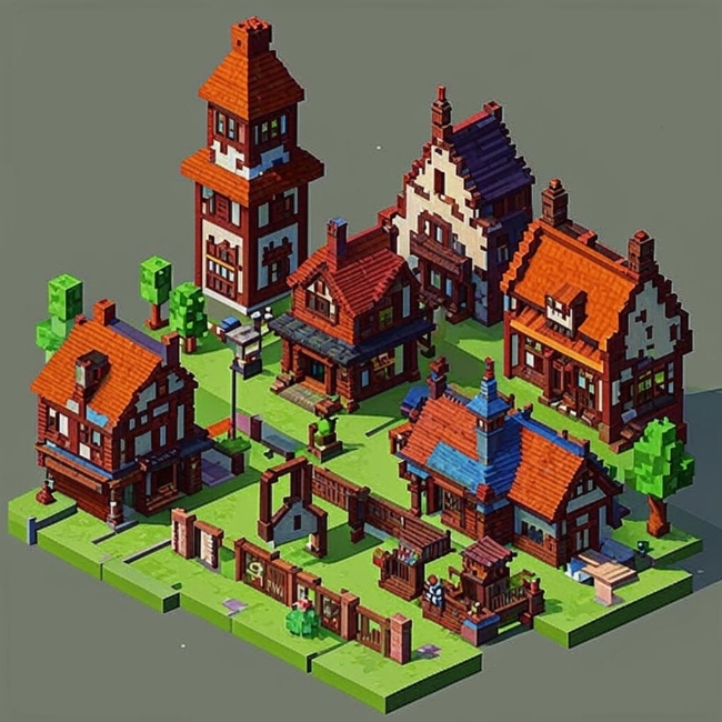 Средневековая деревня