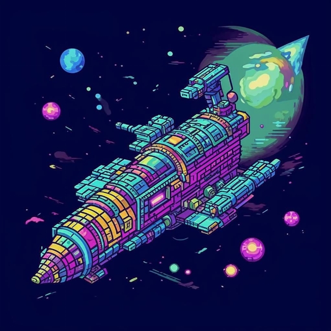 8-битный космический корабль