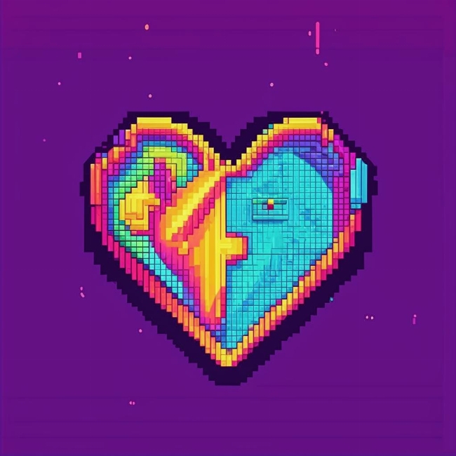 Пиксельное сердце