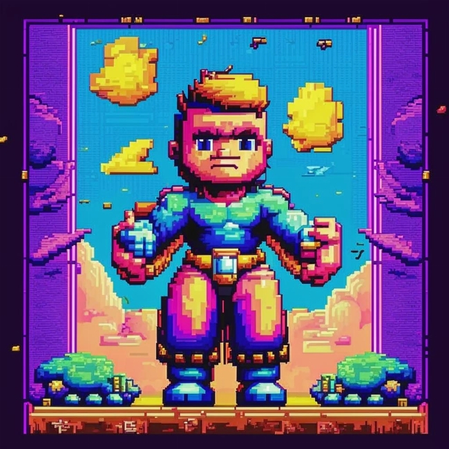 Пиксельный герой