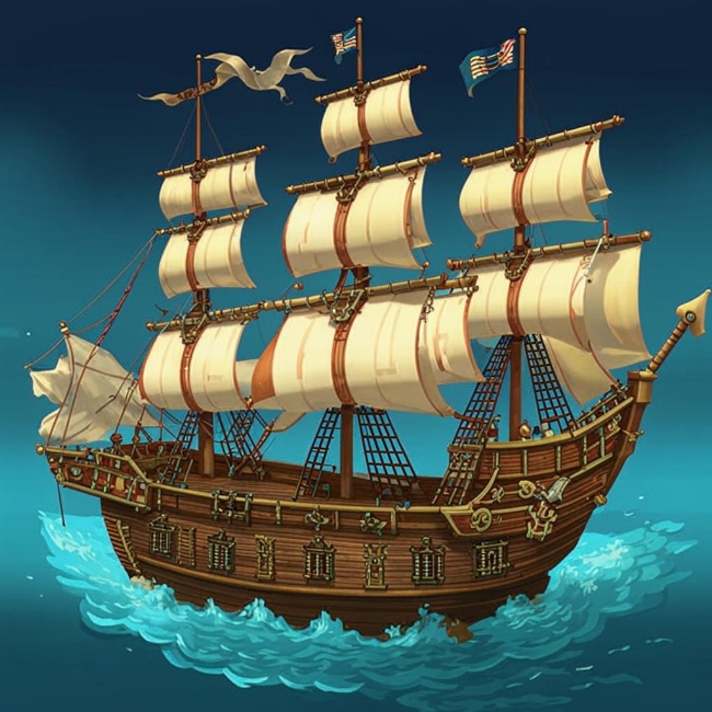 Пиратский корабль