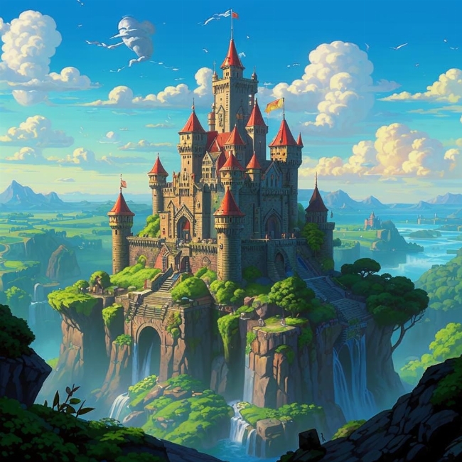 Величественный замок