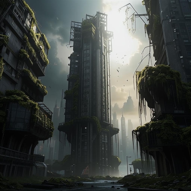 Зарастающие небоскребы