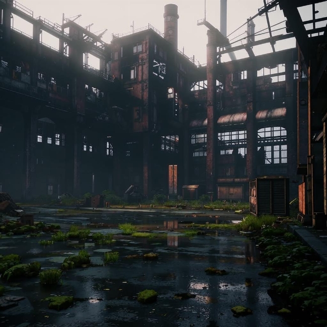 Разрушенный завод