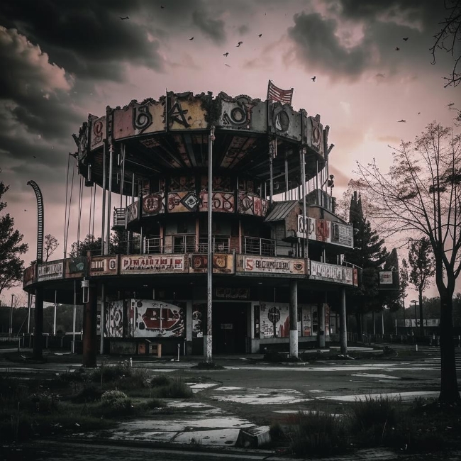 Заброшенный парк аттракционов