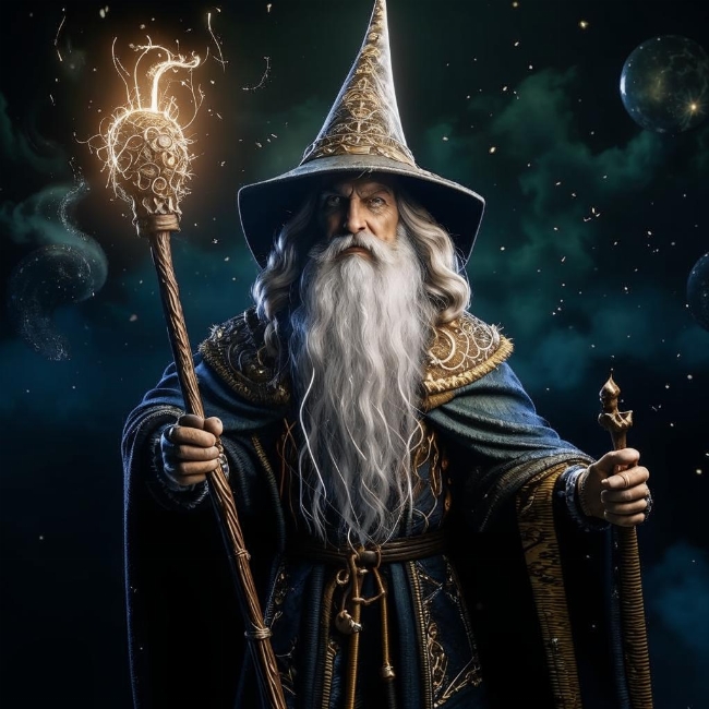 Волшебник с посохом