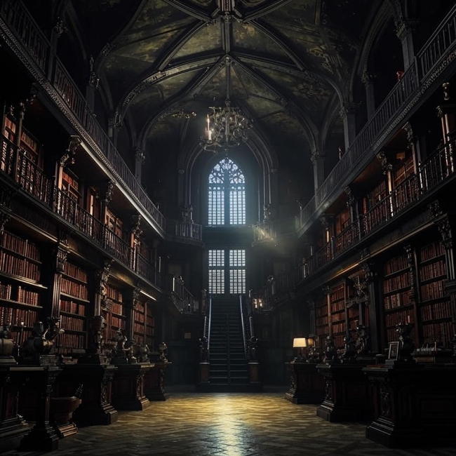 Старинная библиотека