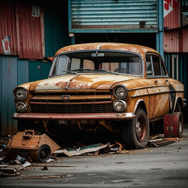 Ржавый автомобиль