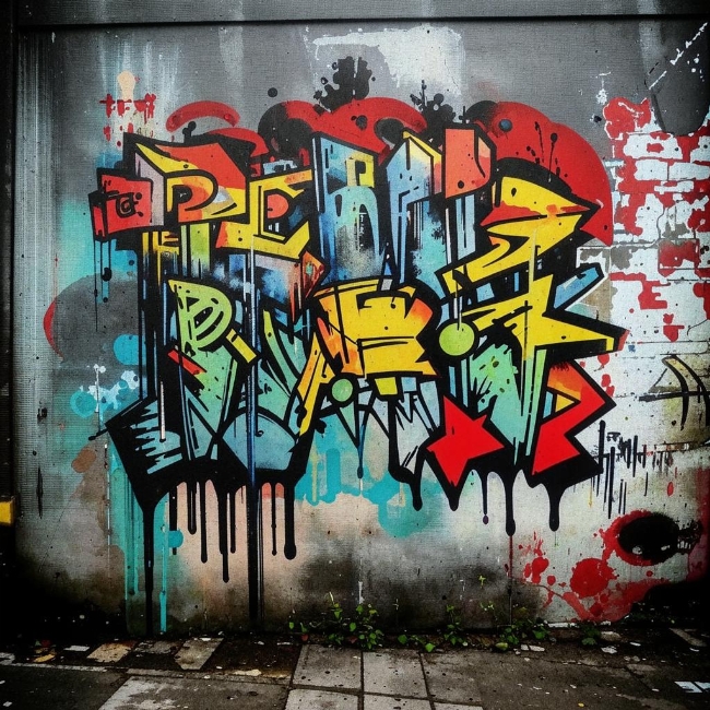 Стена с граффити