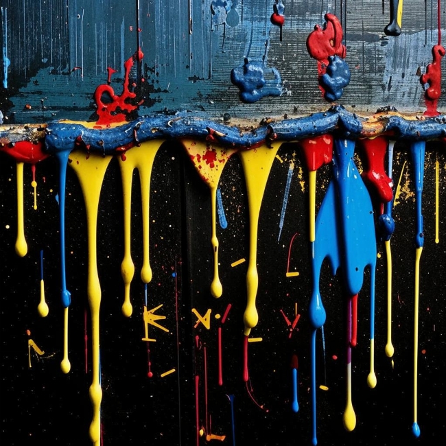 Капающая краска