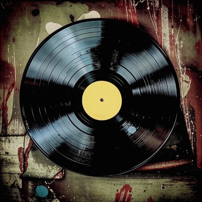 Старая виниловая пластинка