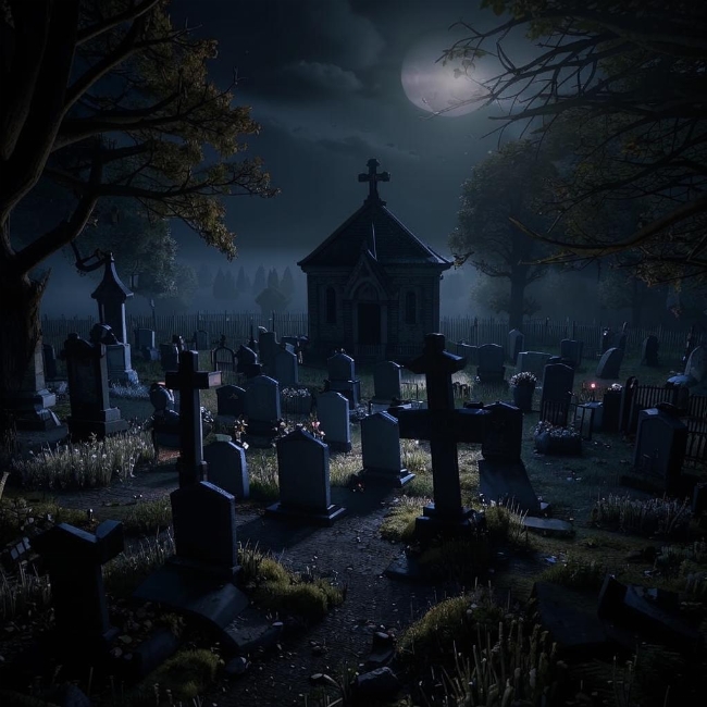 Кладбище ночью